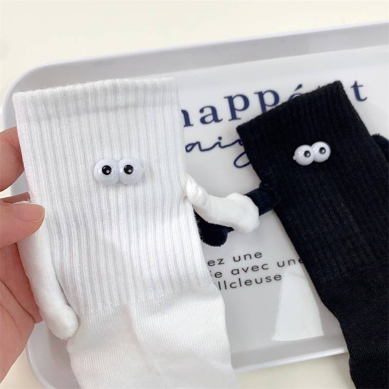 Cặp Đôi Thời Trang Mới Vớ Búp Bê Nam Châm Lập Thể Dễ Thương Cầm Tay Bằng cotton Cá Tính Hàng Có Sẵn