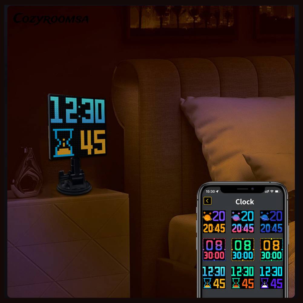 Màn Hình LED Hiển Thị Màu Sắc Vui Nhộn Cho Cửa Sổ Xe Hơi