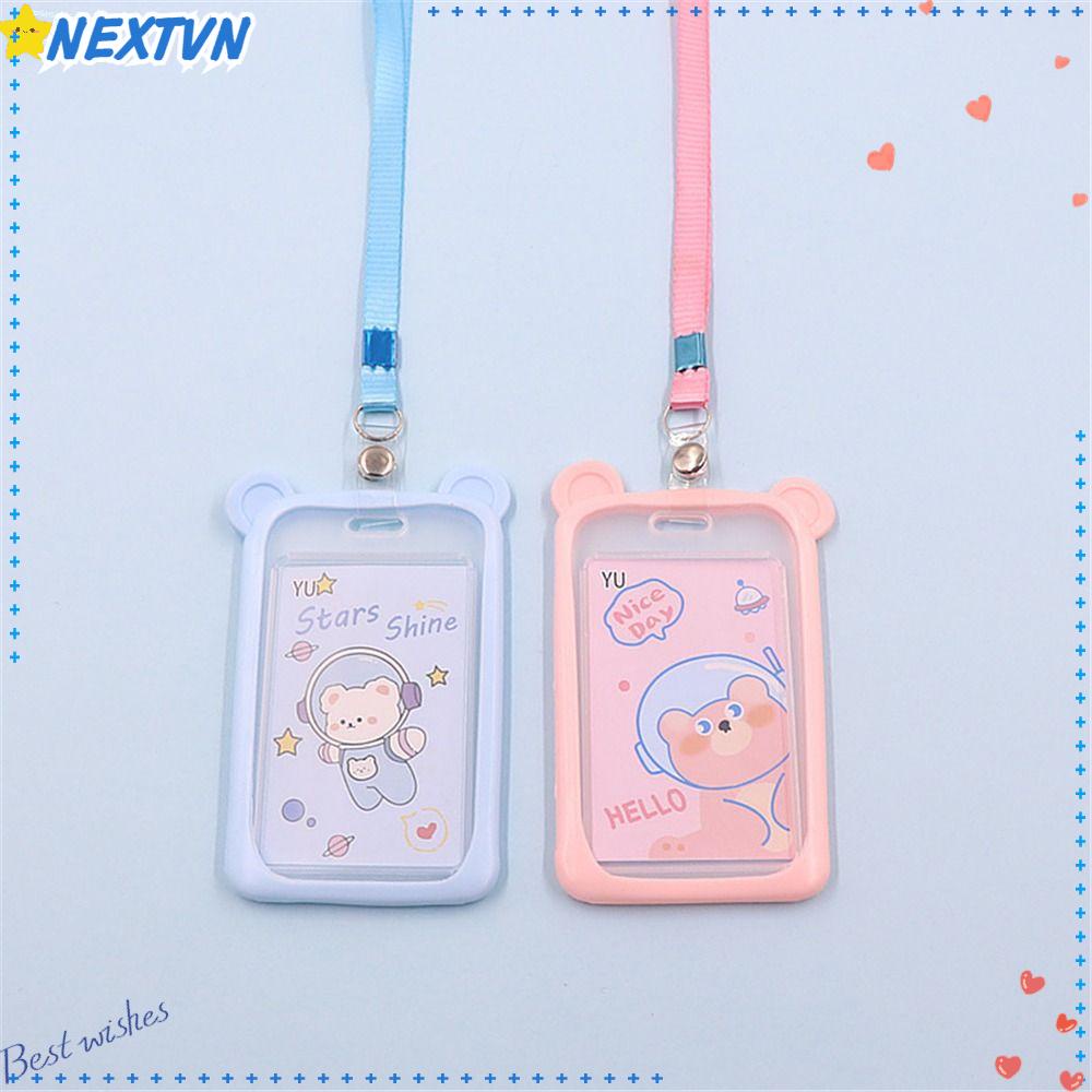 1 Vỏ Đựng Thẻ Ngân Hàng Có Dây Đeo Tiện Lợi Ốp