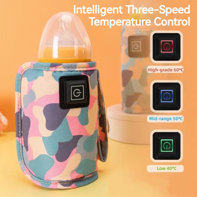 Vỏ Bọc Giữ Ấm Bình Sữa Em Bé USB Cách Nhiệt Tiện Dụng