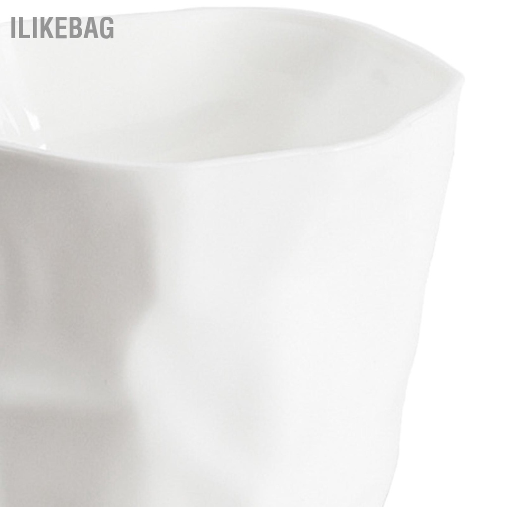 Ilikebag Hộp Đựng Cọ Trang Điểm Miệng Lớn Bề Mặt Xếp Ly Không Đều Tổ Chức Lưu Trữ Cho Phòng Tắm Ngủ