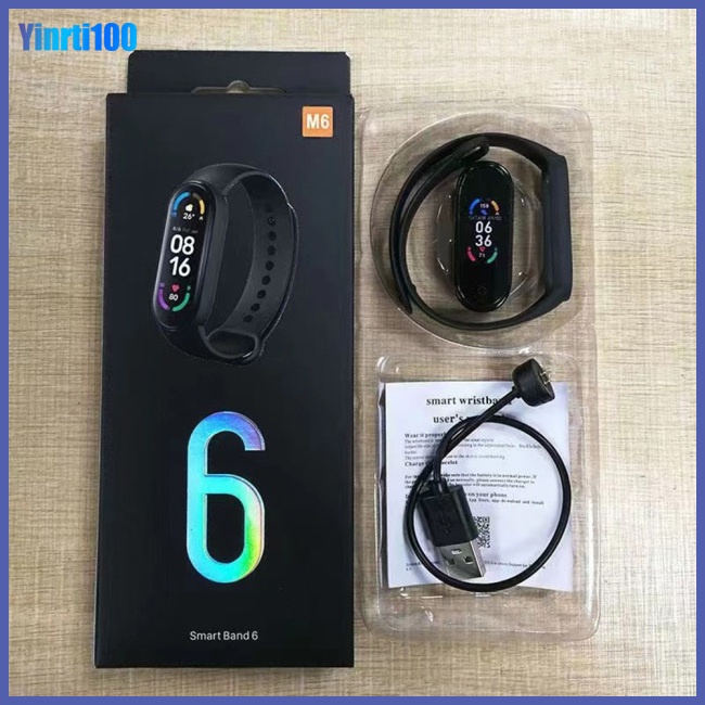Đồng Hồ Thông Minh Yinrti M6 Kết Nối Bluetooth Có Nam Châm Hít Theo Dõi Nhịp Tim