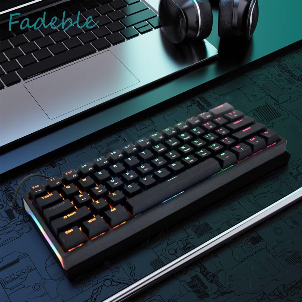 Bàn PhíM Có Dây 61 PhíM Với Led NềN Xanh Lá Cho PC / Laptop