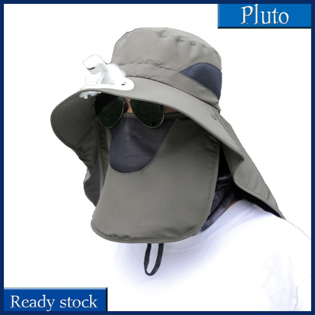 Mũ Câu Cá Chống Nắng Mùa Hè Có Quạt Lưới Thoáng Khí Bảo Vệ Cổ Và Mặt Mới Cho Nam Khi Đi Câu Cá Leo Núi