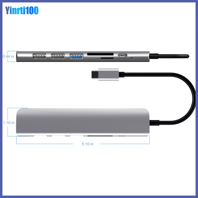 Bộ Chia Cổng Sạc Usb 3.0 Type-c Đa Năng Cho Laptop