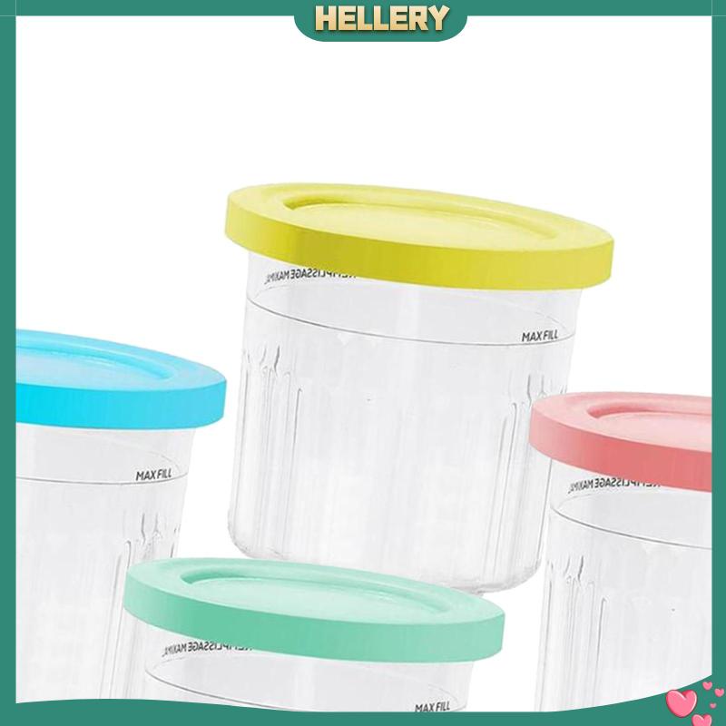 Bộ 4 Cốc Làm Kem / Tráng Miệng Chống Rò Rỉ Tiện Dụng