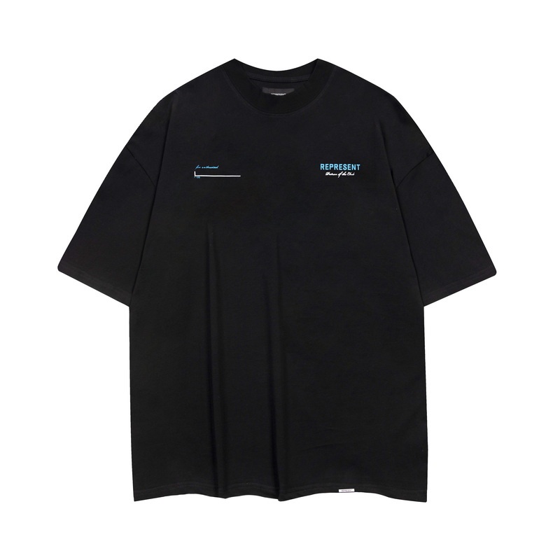 Áo Thun Tay Ngắn In Chữ Rep-resent 88 Thời Trang Xu Hướng Đường Phố Cho Nam Và Nữ Ti5Uty6