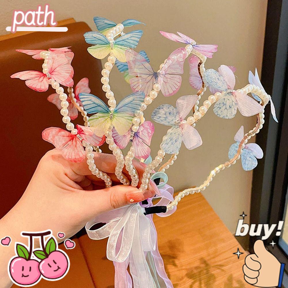 Set 2 Băng Đô Hình Bướm Nhiều Màu Sắc Thời Trang Cho Bé Gái