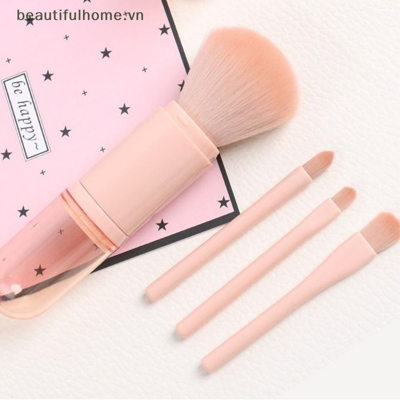Bộ Cọ Trang Điểm 4 Trong 1 Có Thể Thu Gọn Tiện Dụng