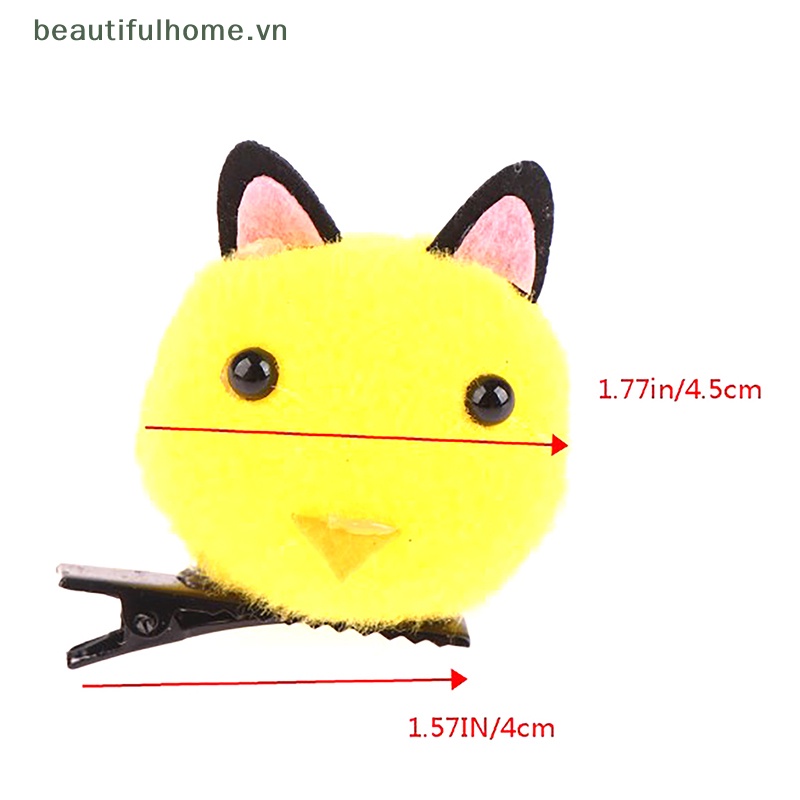 Kẹp Tóc Hình Gà Con 3D Màu Vàng Vui Nhộn Cho Bé