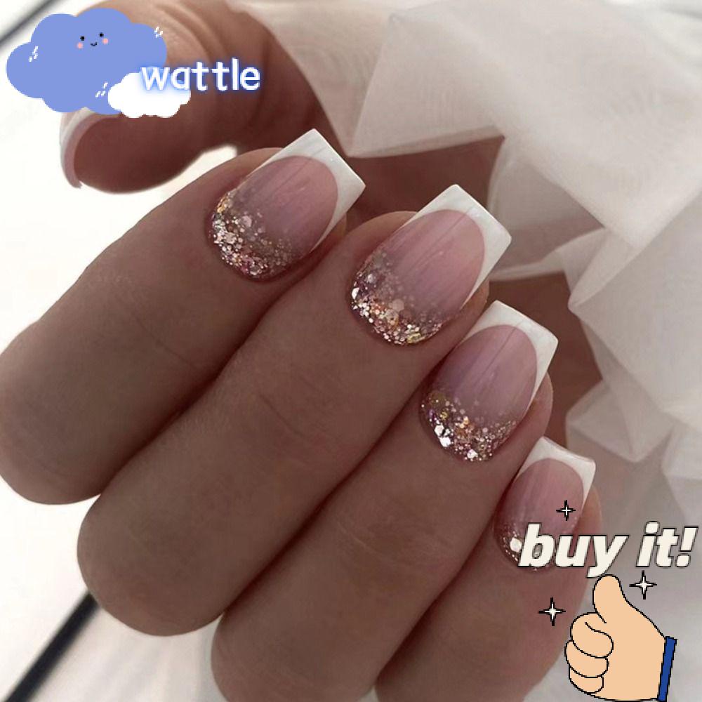 Bộ 24 Móng Tay Giả Lấp Lánh DIY