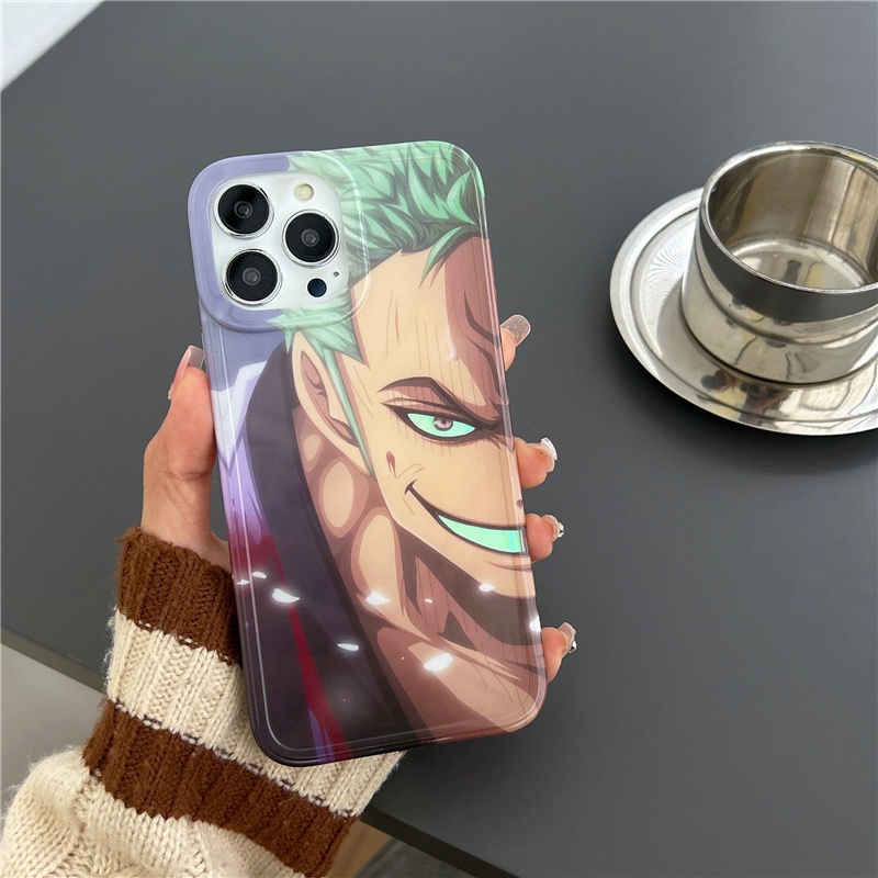 Ốp Điện Thoại Dẻo Màu laser Họa Tiết Hoạt Hình One Piece Cho IPhone14 14Pro 14ProMax 13 13Pro 13ProMax 12 12PRO 12ProMax 11