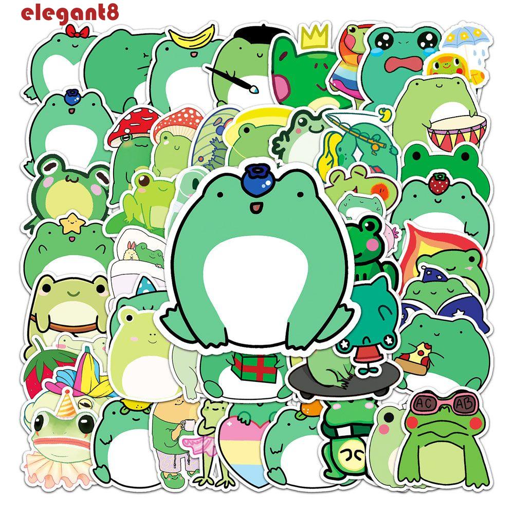 Miếng Dán Hình Chú Ếch Hoạt Hình Chống Nước Trang Trí Vali Ván Trượt / Guitar / Văn Phòng DIY
