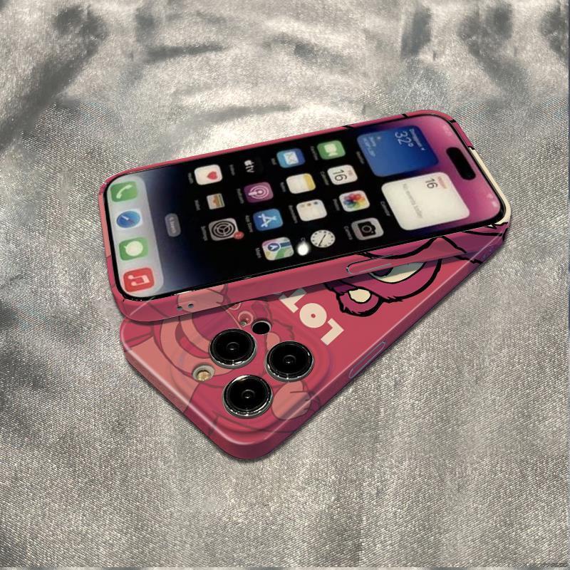 Ốp Điện Thoại Mềm Chống Sốc Màu Phản Quang Hình Gấu Dâu Tây Cho Iphone 1214 Pro Max78 13 11In