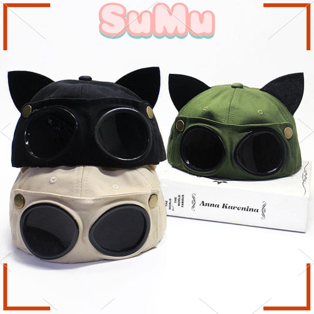 Mũ Lưỡi Trai Unisex Hình Mắt Kính Dễ Thương