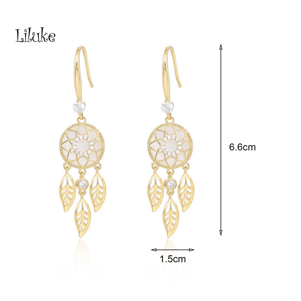 1 Đôi Bông Tai Hình Vòng Bắt Giấc Mơ Thời Trang Nữ Tính