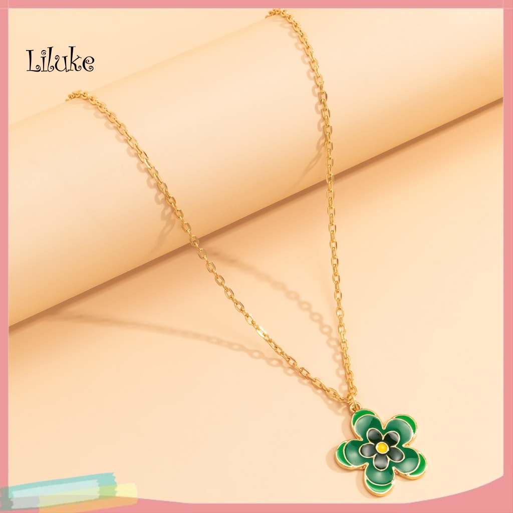 Vòng cổ Hợp Kim Trang Trí Hoa Nhiều Màu Sắc Phong Cách Cổ Điển Cho Nữ