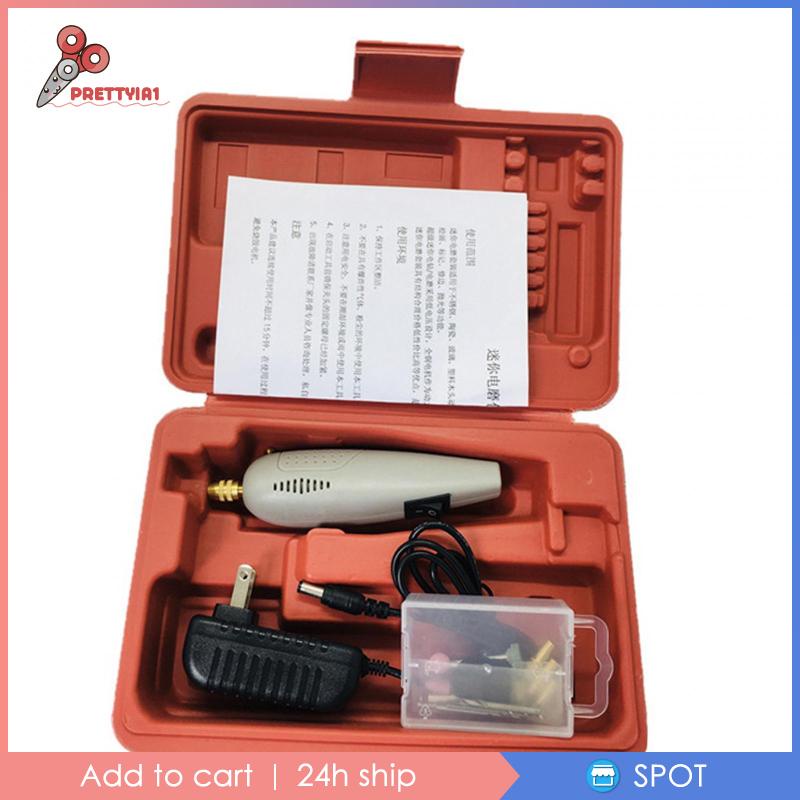 [Prettyia1] Bộ Dụng Cụ Máy Mài Điện Xoay Làm Đồ Thủ Công Mỹ