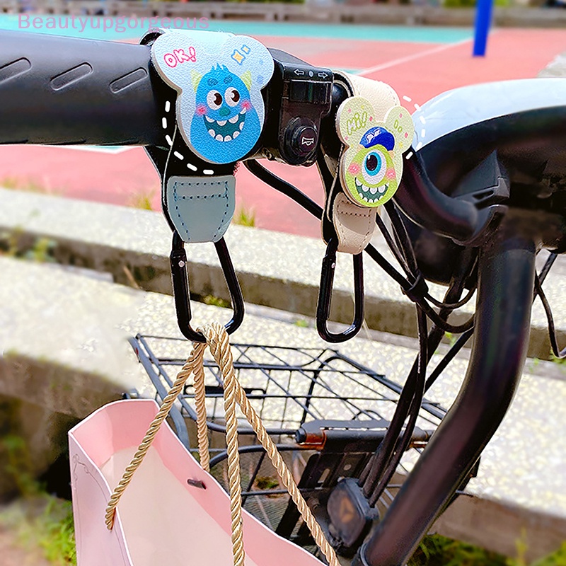 Móc Treo Đồ Bằng Da PU Xoay 360 Độ Gắn Xe Đẩy Em Bé Tiện Dụng