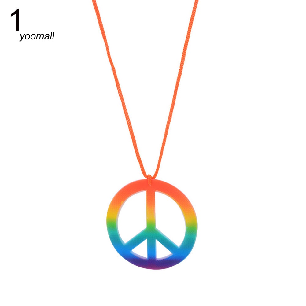Bông Tai / Vòng cổ Biểu Tượng Hòa Bình Nhiều Màu Trang Trí Tiệc Halloween