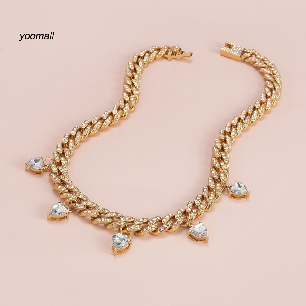 Vòng Cổ Choker Mặt Trái Tim Phong Cách Punk Cho Nữ