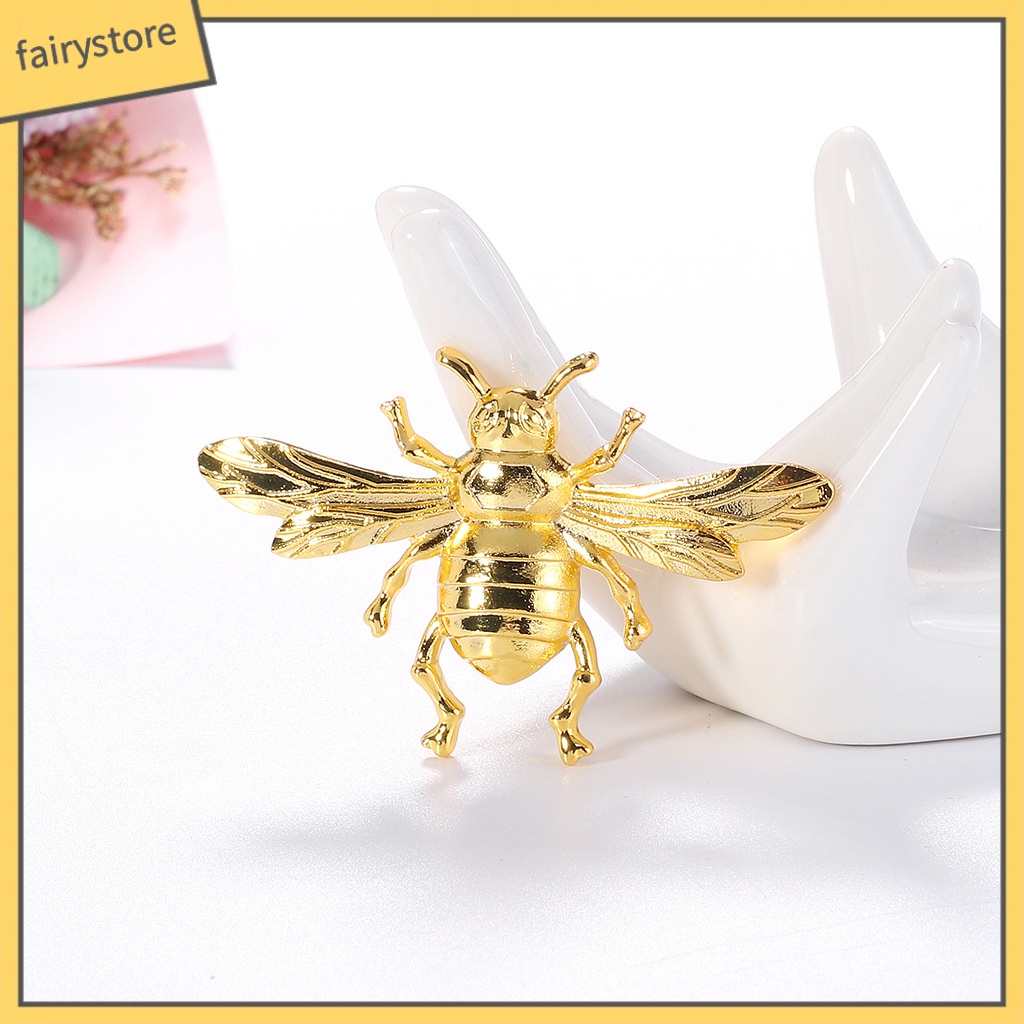 Ghim Cài Áo Hình Con Ong Bằng Hợp Kim Phong Cách Retro
