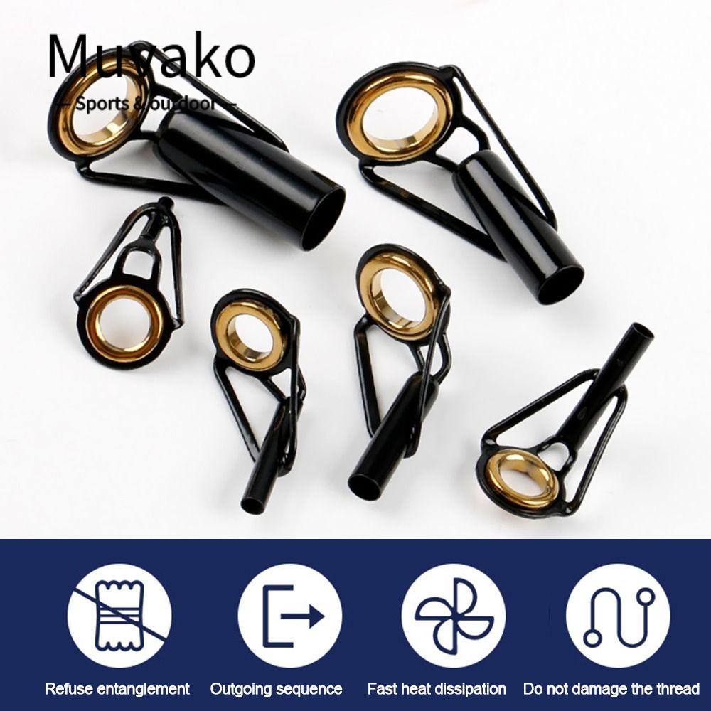 MUVAKO Bộ 10 Vòng Cao Su Cố Định Cần Câu Cá 1.5mm-2.4mm