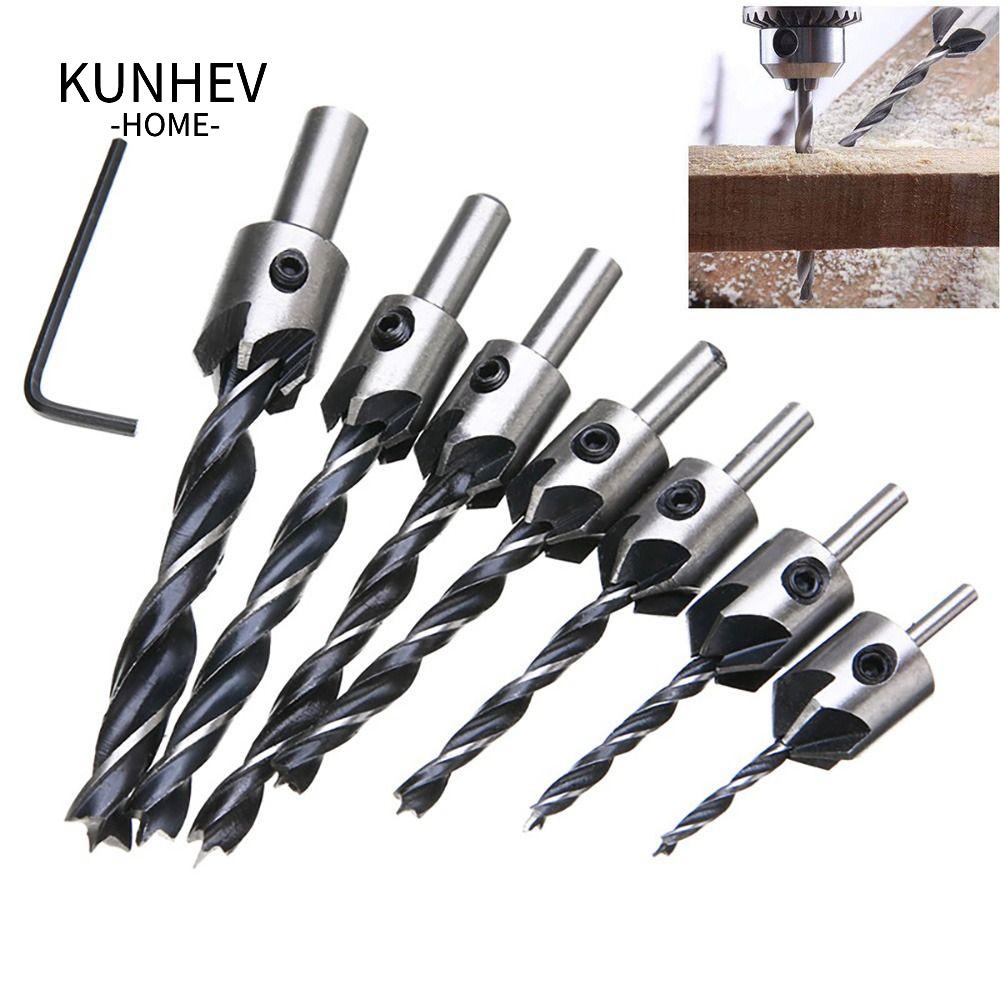 KUNHEV Mũi Khoan Lỗ HSS Đa Năng Chuyên Dụng Làm Mộc