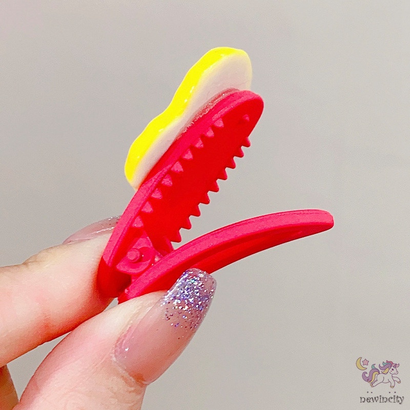 Kẹp Tóc Mỏ Vịt Gắn Hình Trái Tim Màu Kẹo Ngọt Phong Cách Hàn Quốc Dễ Thương Dành Cho Bé Gái