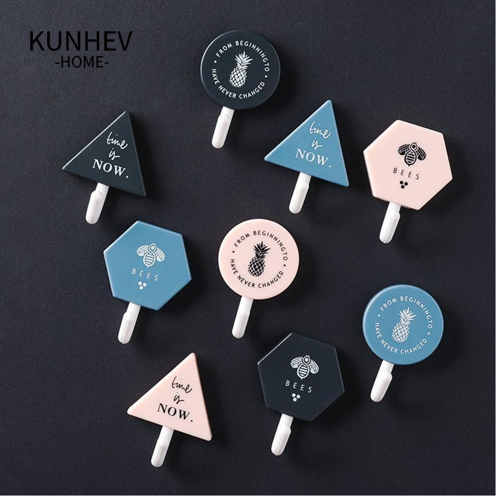 KUNHEV Set 3 Móc Treo Khăn Dán Tường Không Để Lại Dấu Vết Có Thể Giặt Sạch