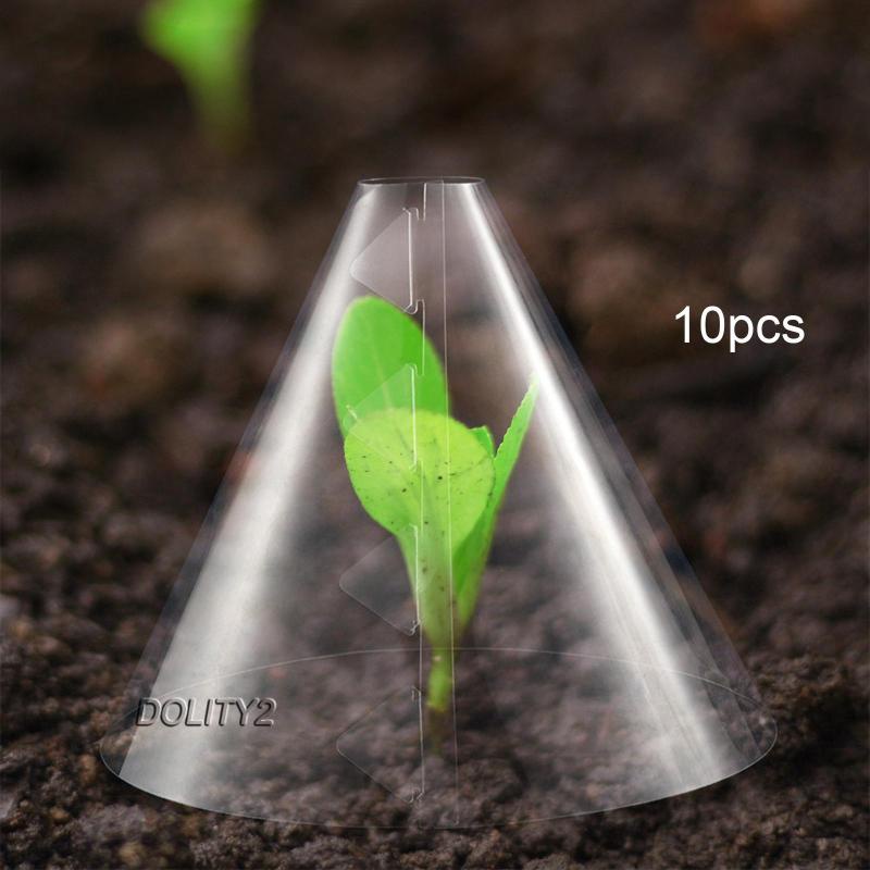 Set 2 Vỏ Bọc Chuông Mini Chống Thời Tiết Có Thể Tái Sử Dụng Cho Nhà Kính / Sân Vườn