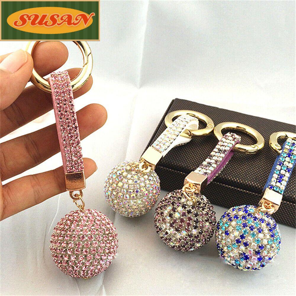 Móc Khóa SUSANS Quyến Rũ|Dây Da Mặt Quả Cầu