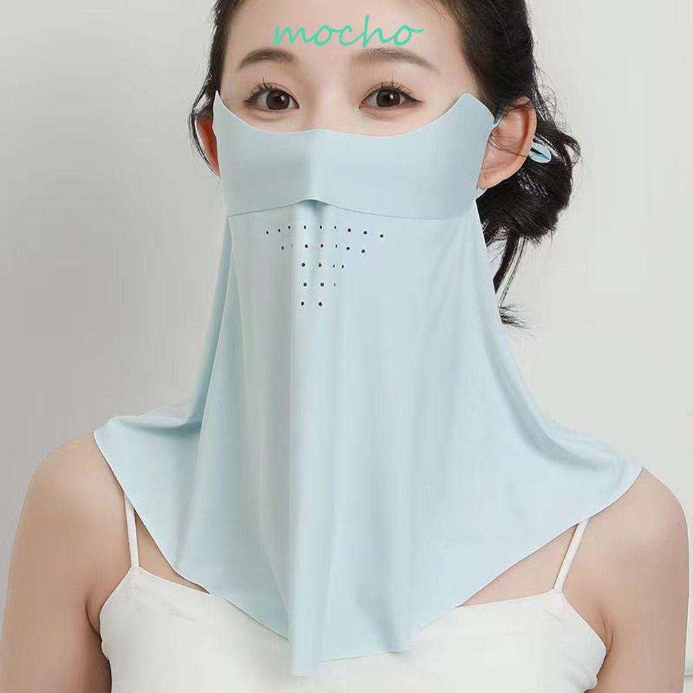 Khẩu Trang Che Mặt Chống Nắng Chống Tia UV Thoáng Khí Màu Sắc Đơn Giản