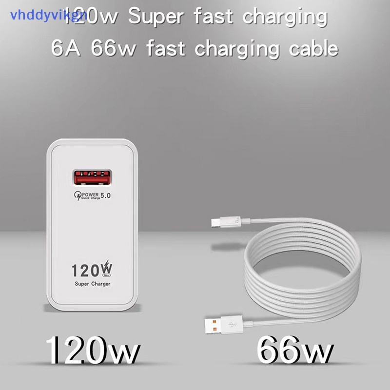 Bộ Sạc Nhanh VHDD 120W USB Chuyên Dụng Cho iPhone Xiaomi Samsung
