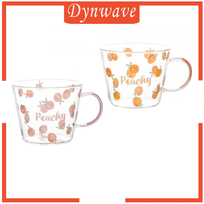 Cốc Thủy Tinh Uống Cà Phê Sữa Chua Có Tay Cầm Sáng Tạo Dùng Khi Đi Du Lịch