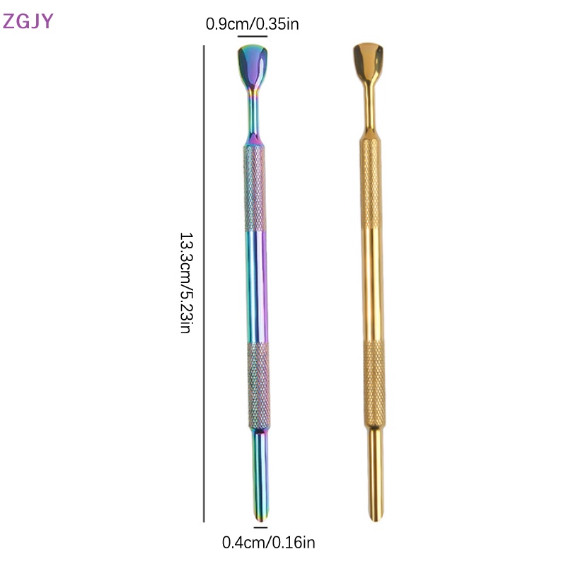 1 Cây Đẩy Biểu Bì Hai Đầu Bằng Thép Không Gỉ Dùng Để Làm Móng Mới