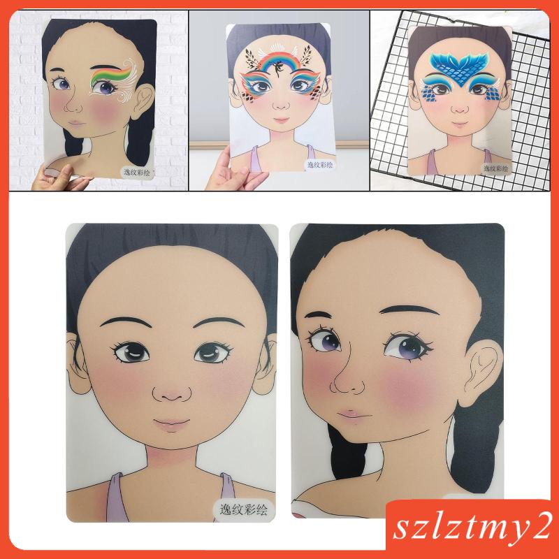 Khuôn Vẽ Trang Điểm Tiện Lợi Szlztmy2 Dành Cho Trẻ Em