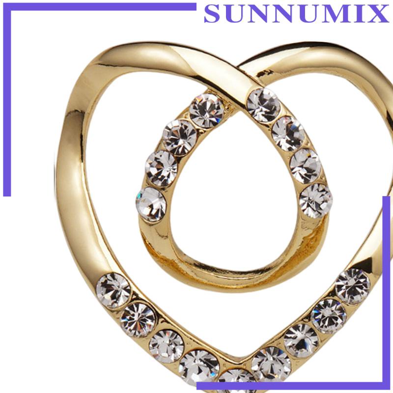 Kẹp Khăn Quàng Cổ Hình Trái Tim Rỗng Bằng Kim Loại