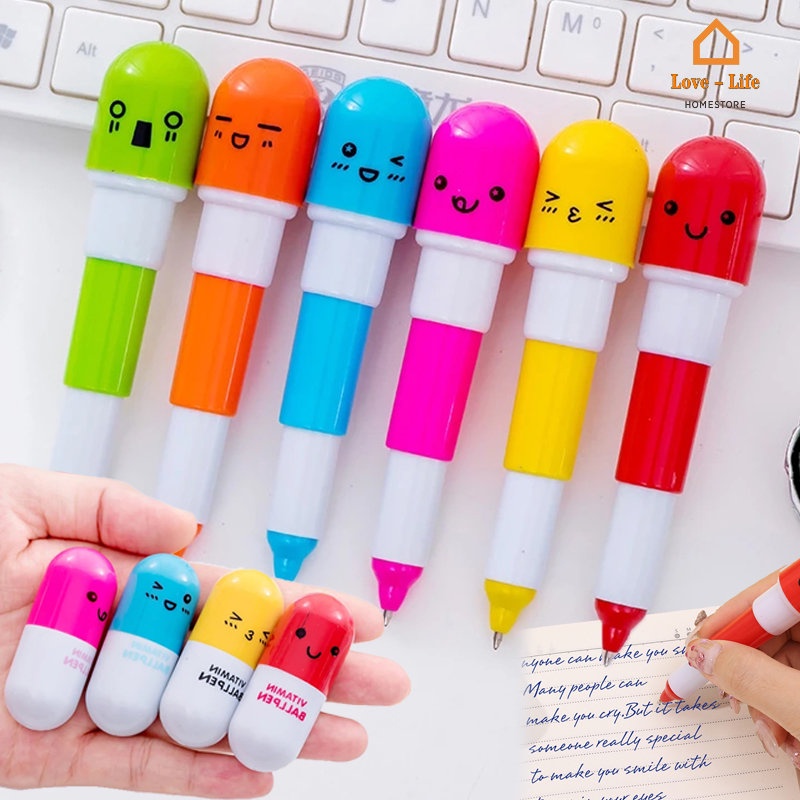 Bút Bi / Bút Bi Hình Mặt Cười Dễ Thương Cho Học Sinh / Văn Phòng