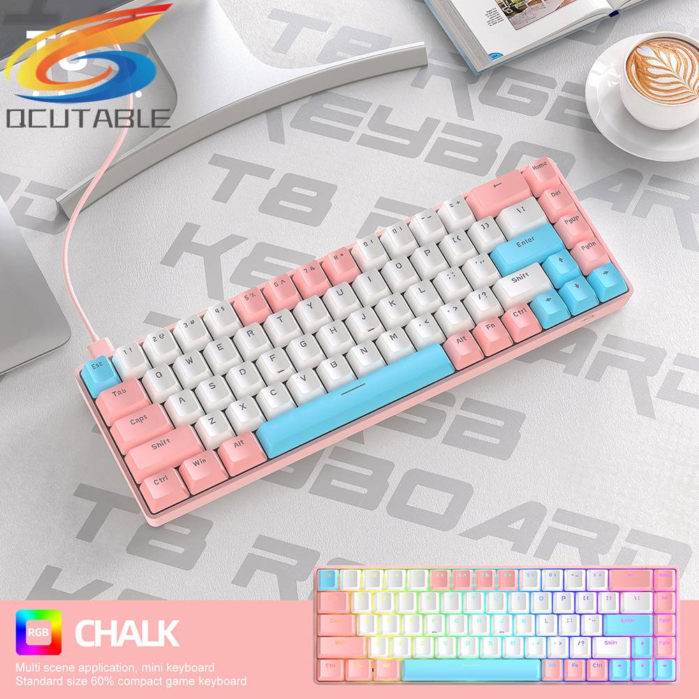 Bàn Phím Cơ Chơi Game T8 RGB Phát Quang Có Dây Dành Cho Máy Tính