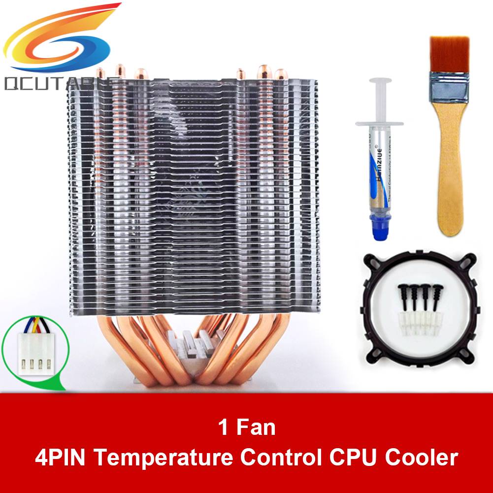 Quạt Tản Nhiệt CPU 4 Pin 6 Ống Họa Tiết Người Tuyết Yên Tĩnh