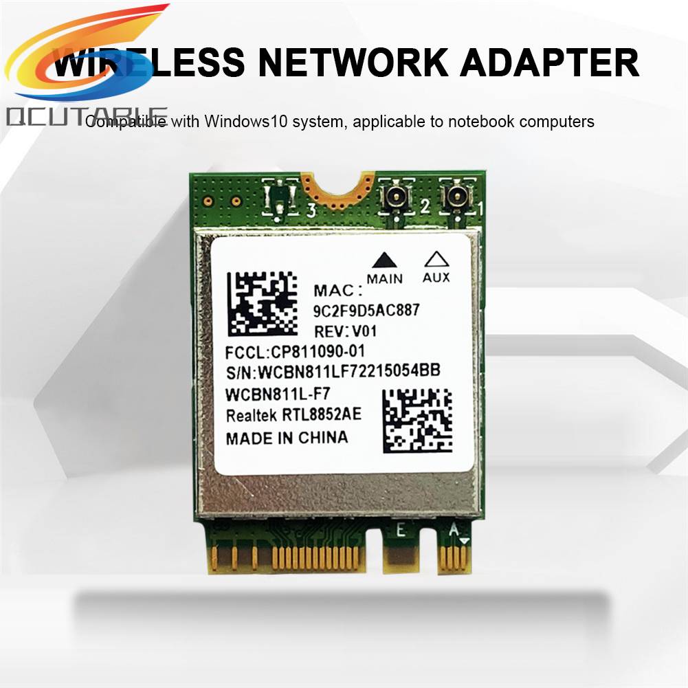 Thẻ Mạng Không Dây RTL8852AE Bluetooth 5.2 Cho Laptop