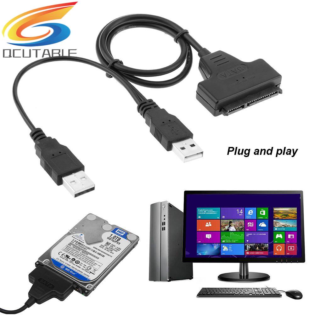 Cáp ChuyểN USB 2.0 SATA 7 + 15Pin Cho Ổ CứNg HDD Laptop 2.5inch