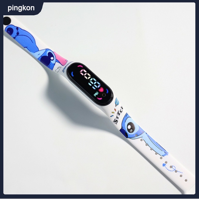 Đồng Hồ Led Điện Tử Màn Hình Cảm Ứng Chống Nước Hình Hoạt Hình Đáng Yêu Cho Nam Nữ