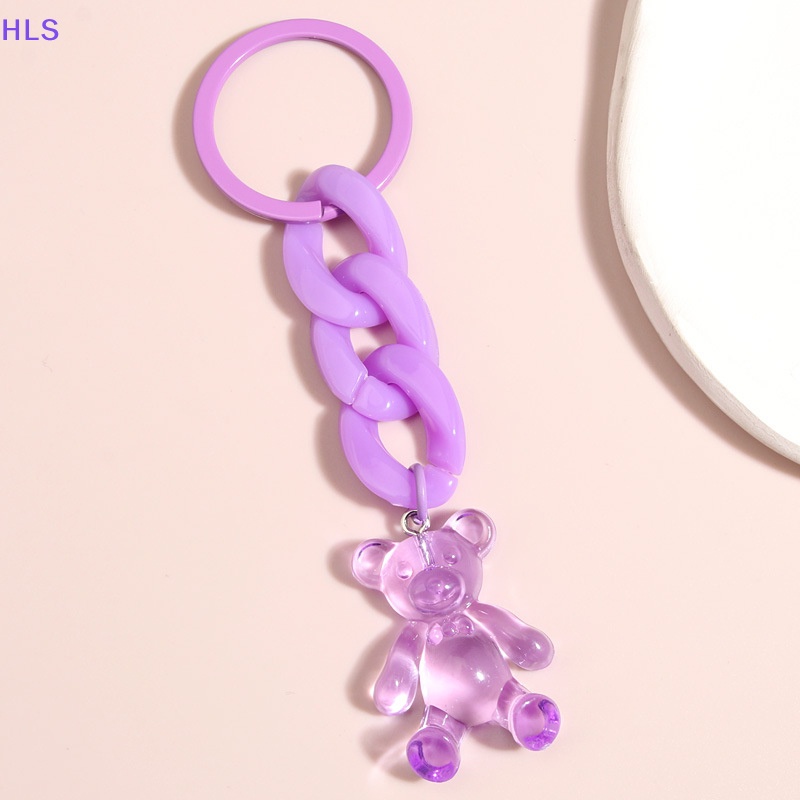 Móc Khóa Hình Gấu Nhiều Màu Sắc Dùng Làm Túi Xách / Trang Sức Cho Nữ