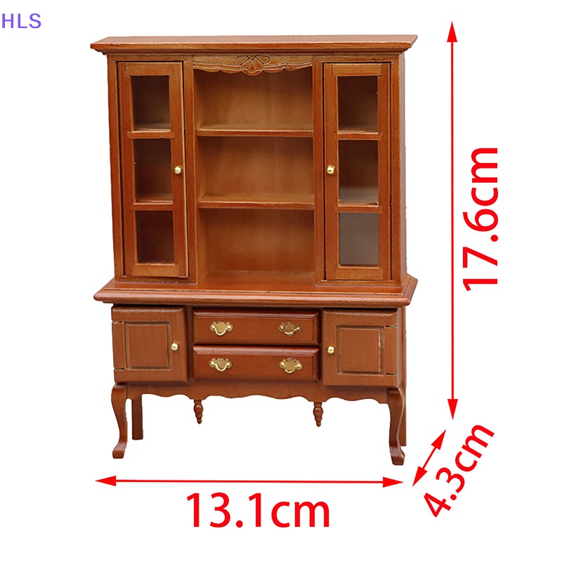 1 Mô Hình Kệ Sách Mini Tỉ Lệ 1: 12 Dùng Để Trang Trí Nhà Búp Bê