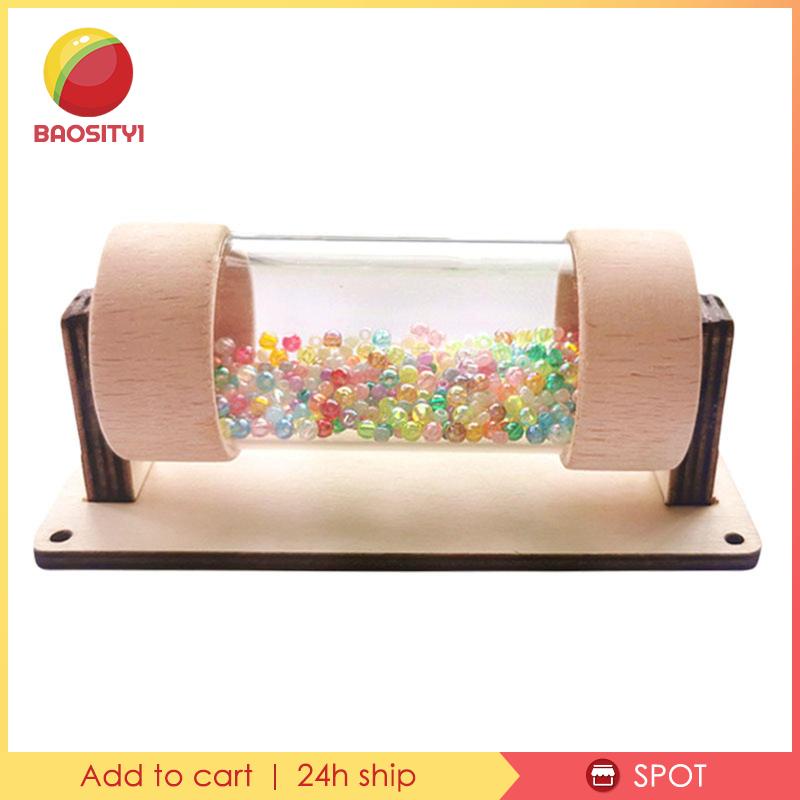 [Baosity1] Đồ Chơi Máy Bay Lắc Mưa Hạt Nhiều Màu Sắc Có Âm Thanh Bật Tắt