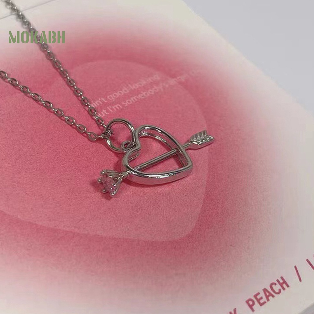 Vòng cổ Hình Trái Tim Đính Đá Lấp Lánh Sang Trọng Cho Nữ