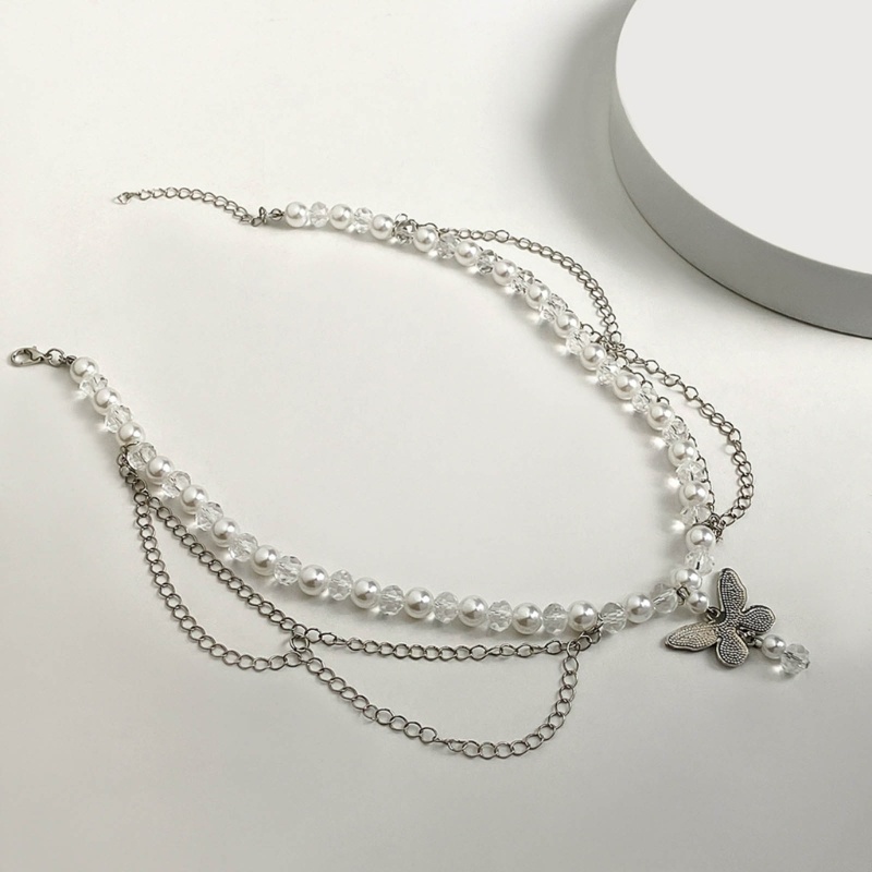 Vòng Cổ Chuỗi Hạt Ngọc Trai Nhân Tạo Nhiều Màu Trong Suốt Thời Trang Cho Nữ