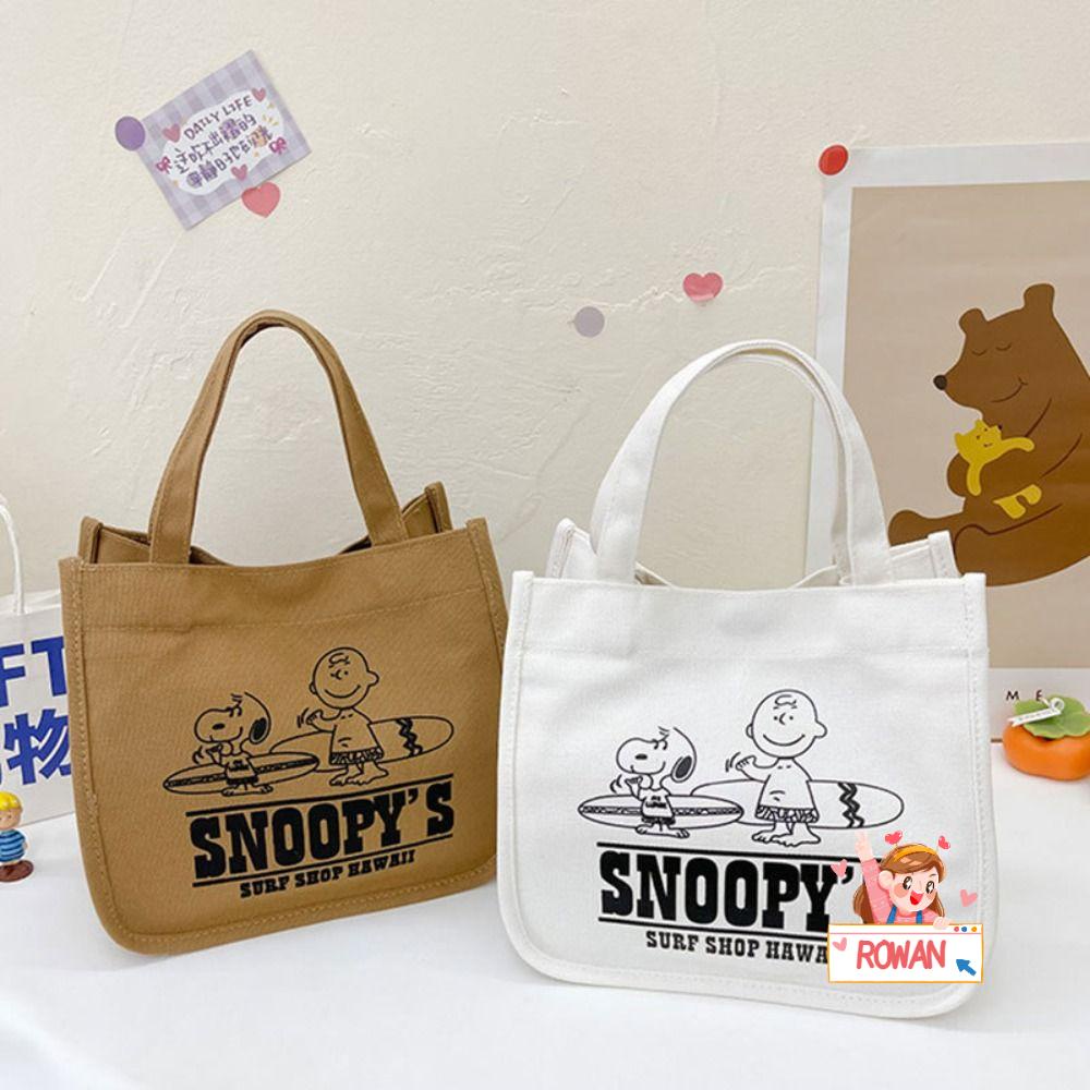 Túi Xách Tay Bằng Vải Canvas Thiết Kế Hình Hoạt Hình Dễ Thương Dành Cho Nữ